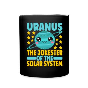 Astronomie Mignonne Planète Système Solaire Galaxie - Mug uni - noir - Devant