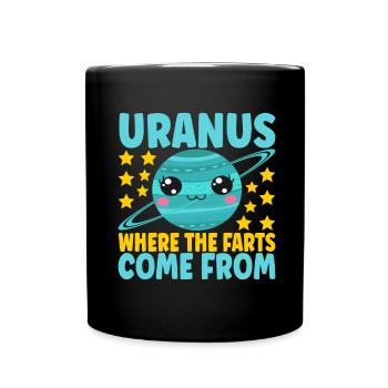 Astronomie Mignonne Planète Système Solaire Galaxie - Mug uni - noir - Devant