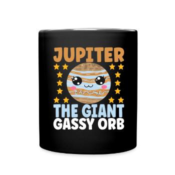 Astronomie Mignonne Planète Système Solaire Galaxie - Mug uni - noir - Devant