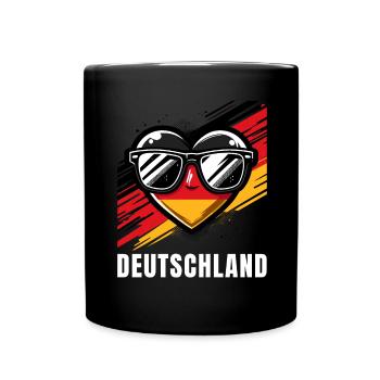 Soccer Sunglasses Flag Soccer Germany - Full Colour Mug - black - Front
