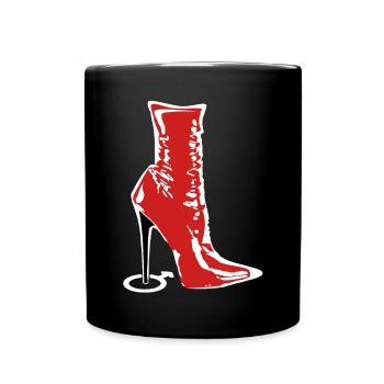 Stiefel der Herrin - Tasse einfarbig - Schwarz - Vorne