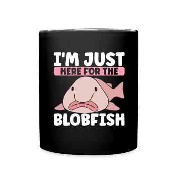 Süßer Blobfisch Hässlicher Fisch - Tasse einfarbig - Schwarz - Vorne