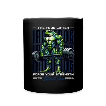 The Frog Lifter - Tasse einfarbig - Schwarz - Vorne