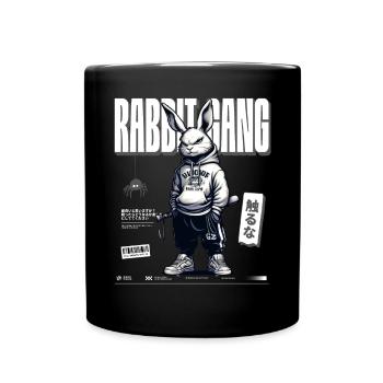 Rabbit Gang - Tasse einfarbig - Schwarz - Vorne