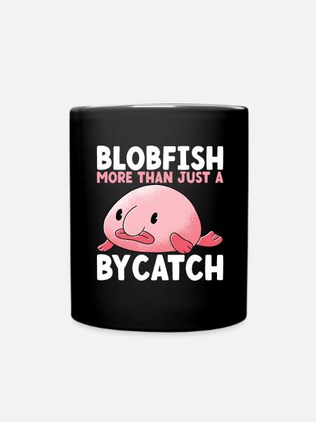 Süßer Blobfisch Hässlicher Fisch - Tasse einfarbig - Schwarz