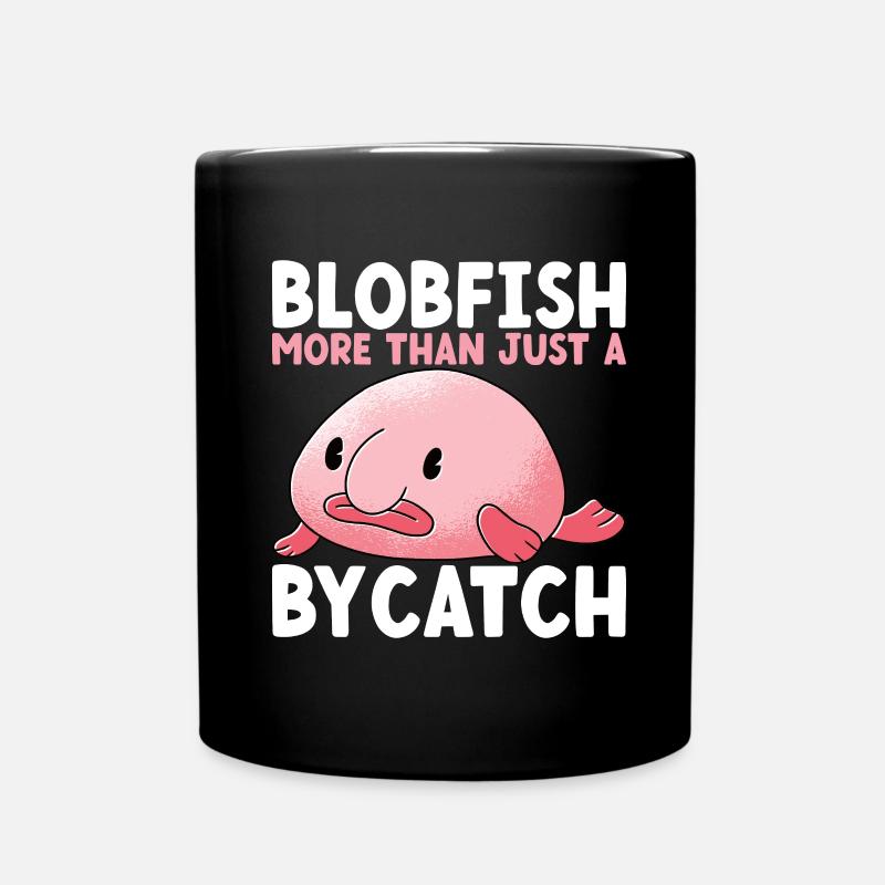Süßer Blobfisch Hässlicher Fisch - Tasse einfarbig - Schwarz