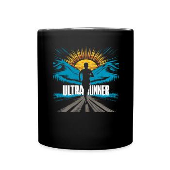 Ultramarathons Ultralauf Ultramarathon Läufer - Tasse einfarbig - Schwarz - Vorne