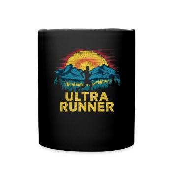 Ultramarathons Ultralauf Ultramarathon Läufer - Tasse einfarbig - Schwarz - Vorne