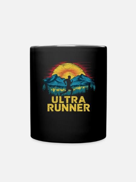 Ultramarathons Ultrarunning Ultramarathon Runners - Full Colour Mug - black