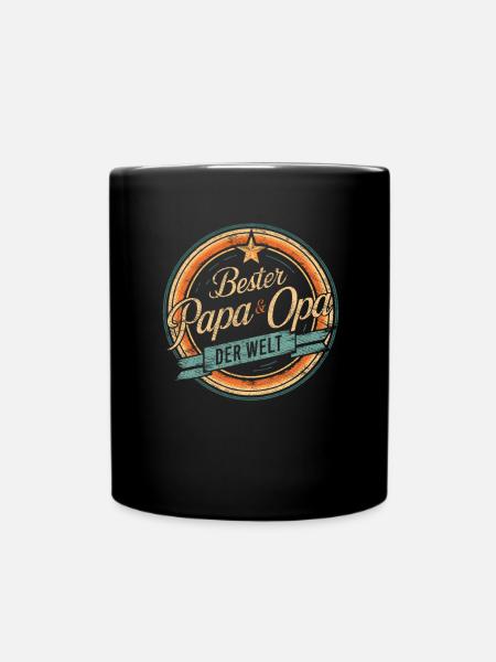 Anniversaire fête des pères papa grand-père cadeau - Mug uni - noir