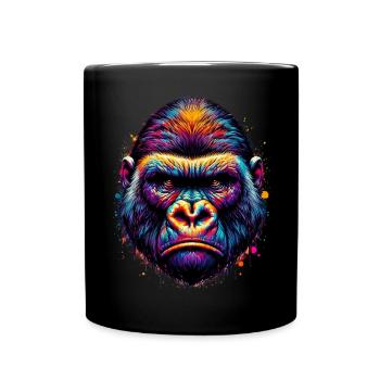 Gorilla - Full Colour Mug - black - Front
