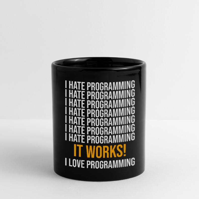 Programmierer Entwickler Programmierer Programmieren IT Computer Tasse einfarbig