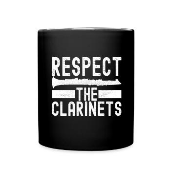Clarinette Instrument à vent Clarinet - Mug uni - noir - Devant