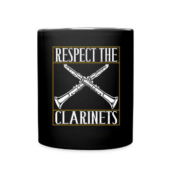 Clarinette Instrument à vent Clarinet - Mug uni - noir - Devant