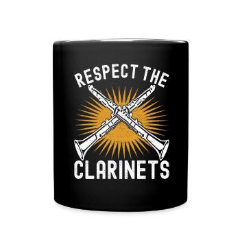 Clarinette Instrument à vent Clarinet - Mug uni - noir - Devant
