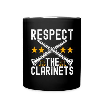 Clarinette Instrument à vent Clarinet - Mug uni - noir - Devant