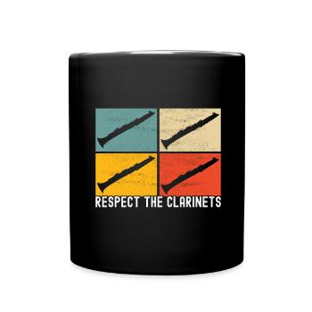Clarinette Instrument à vent Clarinet - Mug uni - noir - Devant
