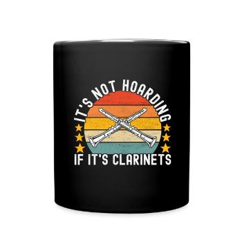 Clarinette Instrument à vent Clarinet - Mug uni - noir - Devant
