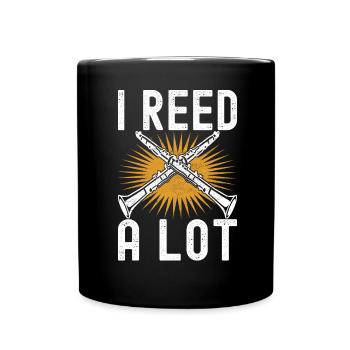 Clarinet Wind Instrument Clarinet player - Full Colour Mug - black - Front