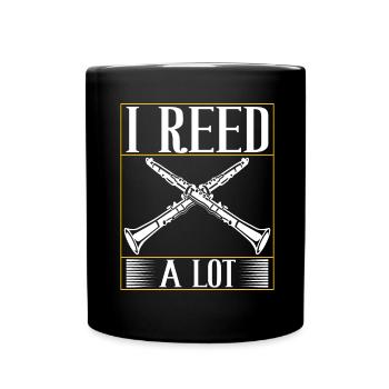 Clarinet Wind Instrument Clarinet player - Full Colour Mug - black - Front