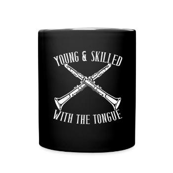 Clarinet Wind Instrument Clarinet player - Full Colour Mug - black - Front