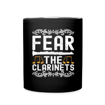 Clarinet Wind Instrument Clarinet player - Full Colour Mug - black - Front