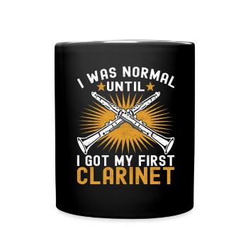 Clarinette Instrument à vent Clarinet - Mug uni - noir - Devant