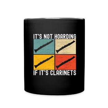 Clarinet Wind Instrument Clarinet player - Full Colour Mug - black - Front
