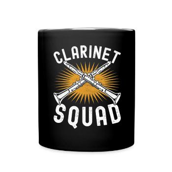 Clarinet Wind Instrument Clarinet player - Full Colour Mug - black - Front