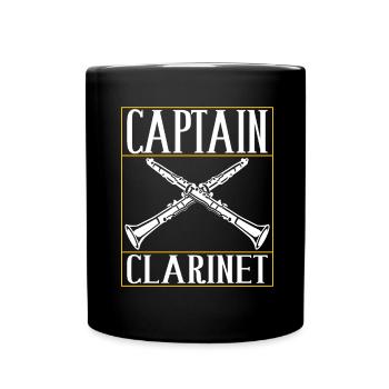 Clarinet Wind Instrument Clarinet player - Full Colour Mug - black - Front