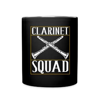 Clarinet Wind Instrument Clarinet player - Full Colour Mug - black - Front