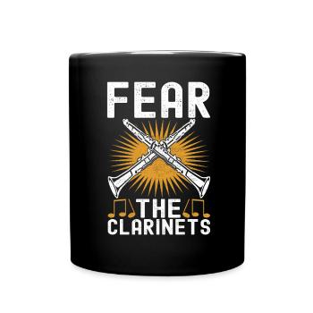 Clarinet Wind Instrument Clarinet player - Full Colour Mug - black - Front
