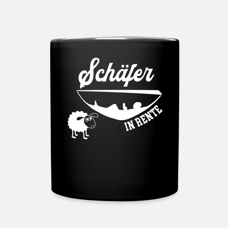 Schäfer Rente Rentner Schäferei Ruhestand Bauer - Tasse einfarbig - Schwarz