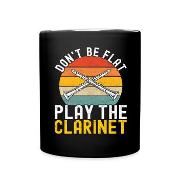 Clarinette Instrument à vent Clarinet - Mug uni - noir - Devant
