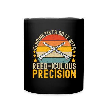 Clarinet Wind Instrument Clarinet player - Full Colour Mug - black - Front