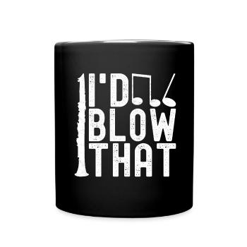 Clarinette Instrument à vent Clarinet - Mug uni - noir - Devant