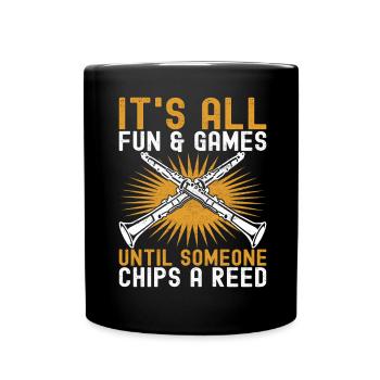 Clarinet Wind Instrument Clarinet player - Full Colour Mug - black - Front