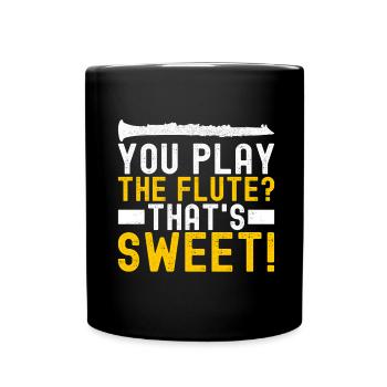 Clarinet Wind Instrument Clarinet player - Full Colour Mug - black - Front