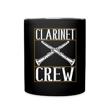 Clarinet Wind Instrument Clarinet player - Full Colour Mug - black - Front