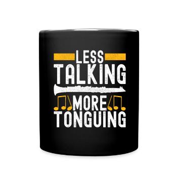 Clarinet Wind Instrument Clarinet player - Full Colour Mug - black - Front