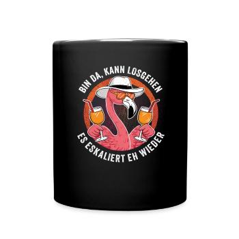 Costume de flamant rose de carnaval de festival de carnaval - Mug uni - noir - Devant