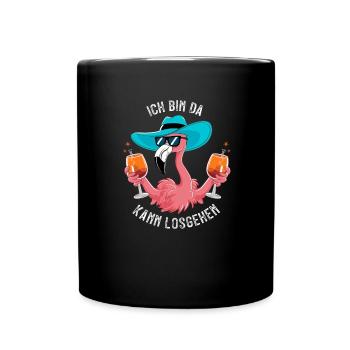 Festival de carnaval Costume de flamant rose de carnaval - Mug uni - noir - Devant