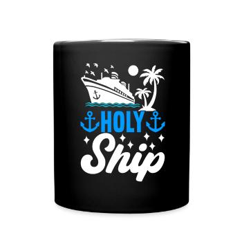Cruise Holiday Cruise Ship - Full Colour Mug - black - Front