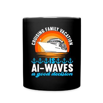 Croisière Vacances Bateau de croisière - Mug uni - noir - Devant
