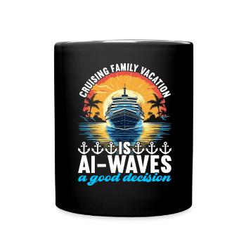 Croisière Vacances Bateau de croisière - Mug uni - noir - Devant