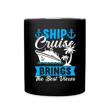 Croisière Vacances Bateau de croisière - Mug uni - noir - Devant