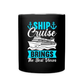 Croisière Vacances Bateau de croisière - Mug uni - noir - Devant