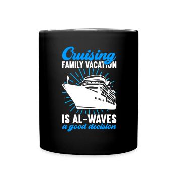Croisière Vacances Bateau de croisière - Mug uni - noir - Devant