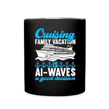 Croisière Vacances Bateau de croisière - Mug uni - noir - Devant