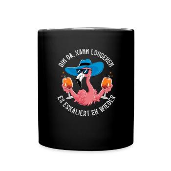 Costume de flamant rose de carnaval de festival de carnaval - Mug uni - noir - Devant